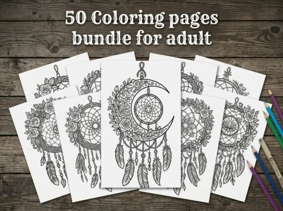 Download 50 Boho Dreamcatcher Coloring Pages - Color Collection