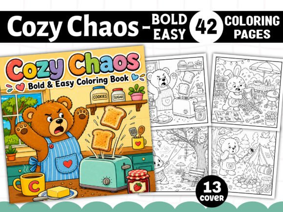 Download Cozy Chaos Cute &amp; Comfy Coloring Book - Color Collection