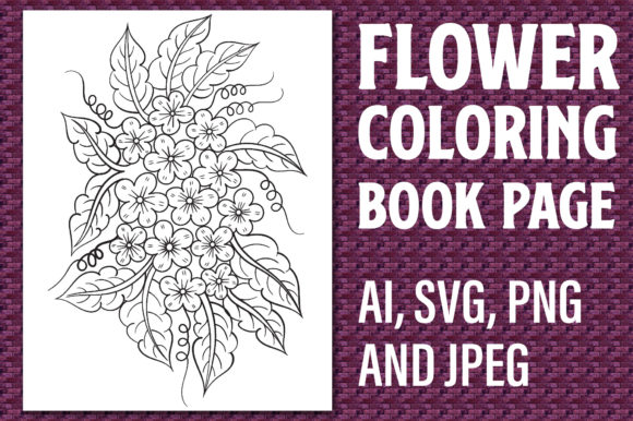 Download Flower Coloring Book Page for KDP - Color Collection