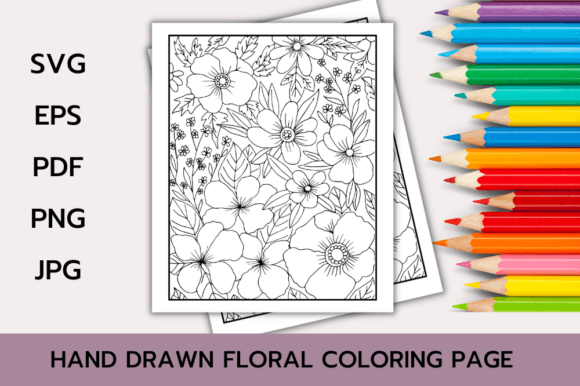 Download Floral Coloring Page Book for Adults - Color Collection