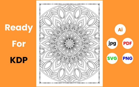Download Mandala Floral Coloring Page Adults KDP - Color Collection