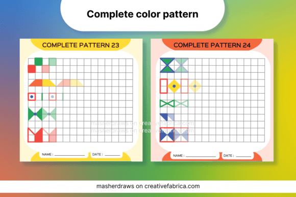 Download Kids Activity Trace Color Pattern 23-24 - Color pattern Collection