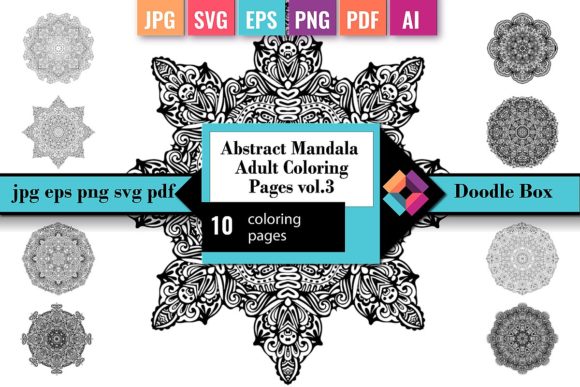 Download Abstract Mandala Coloring Pages Vol.3 - Color Collection