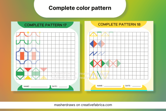 Download Kids Activity Trace Color Pattern 17-18 - Color pattern Collection