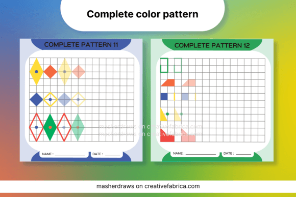 Download Kids Activity Trace Color Pattern 11-12 - Color pattern Collection