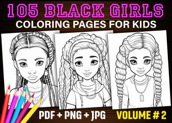 Download 105 Black Girls Coloring Pages for Kids - Color Collection