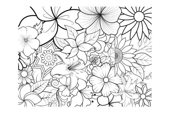 Download Floral Coloring Page Book for Adults - Color Collection