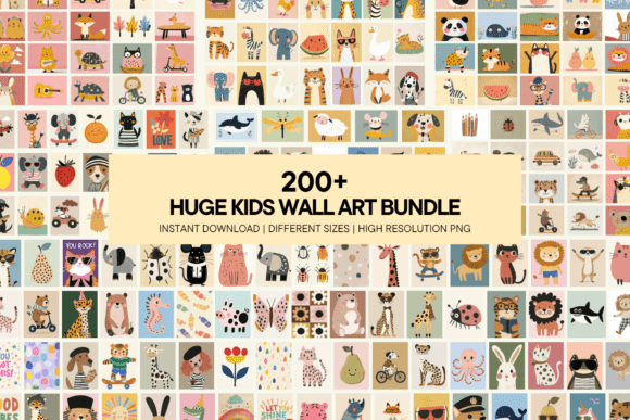Download Colorful Kids Wall Art Nursery Printable - Color Collection