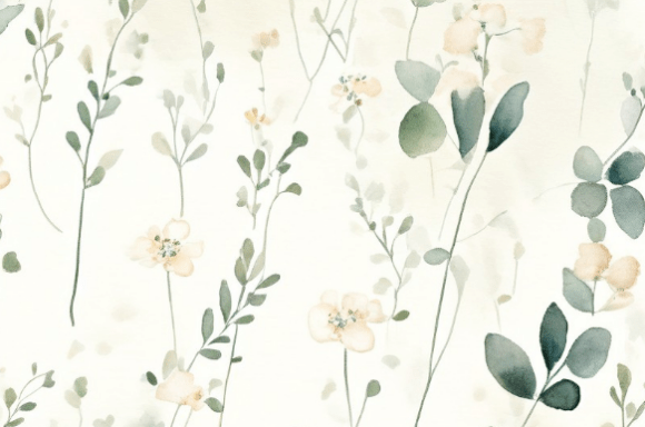Download Boho Wildflower Watercolor Seamless - Color Collection