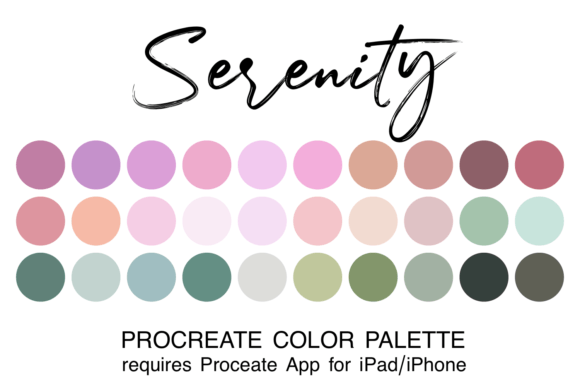 Download Serenity Procreate Color Palette - Color Collection