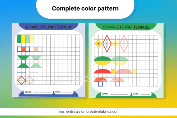 Download Kids Activity Trace Color Pattern 21-22 - Color pattern Collection