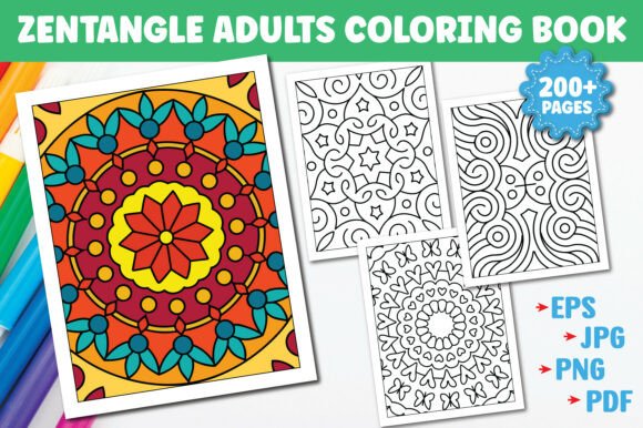 Download Zentangle Coloring Pages for Adults - Color Collection